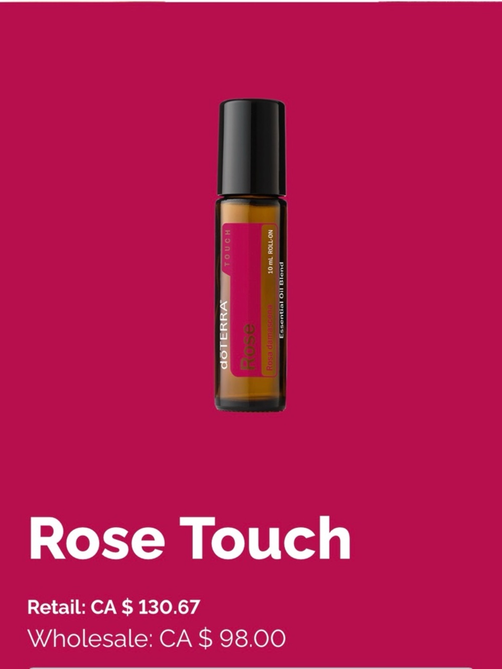 Doterra Rose Touch Roll-On